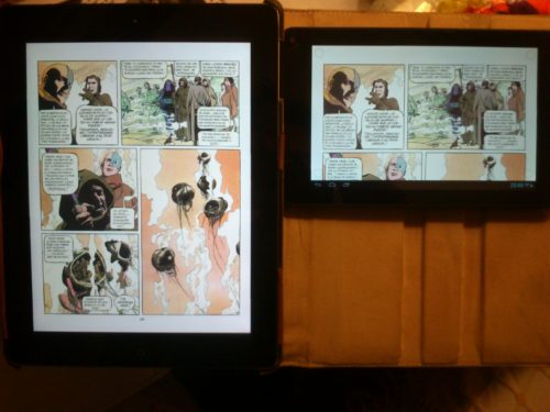 comic ipad retina vs bq maxwell 2 plus