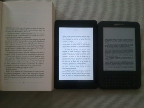 papel vs bq maxwell 2 plus vs kindle