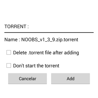 usando Remote Transmission para descargar torrents en la Raspberry Pi