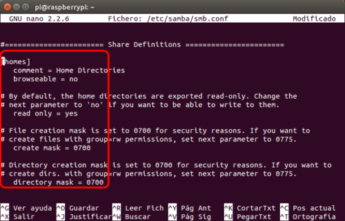 optimizar SAMBA  NAS o servidor casero en la Raspberry Pi 05