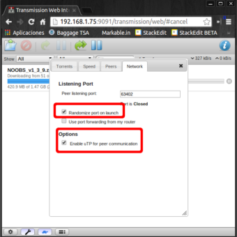 optimizar descarga de torrents raspberry pi