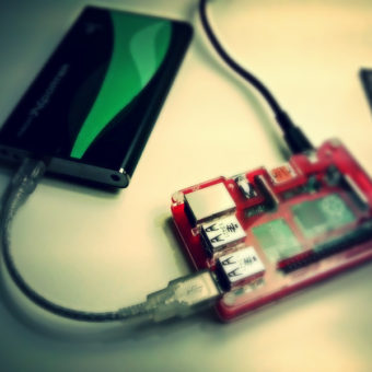 raspberry pi b+ hdd usb