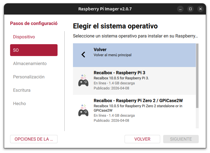 Recalbox Raspberry Pi Imager Raspberry Pi 3