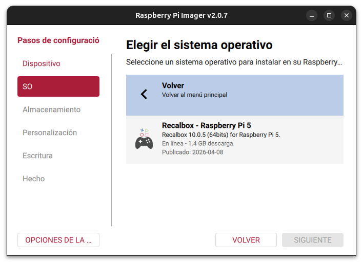 Recalbox Raspberry Pi Imager Raspberry Pi 5 4