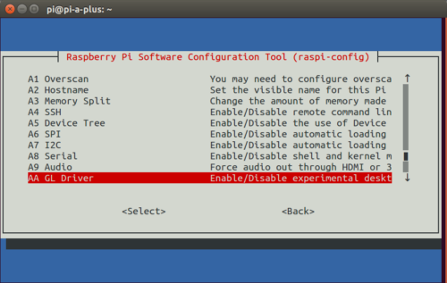 raspi-config-opengl-2