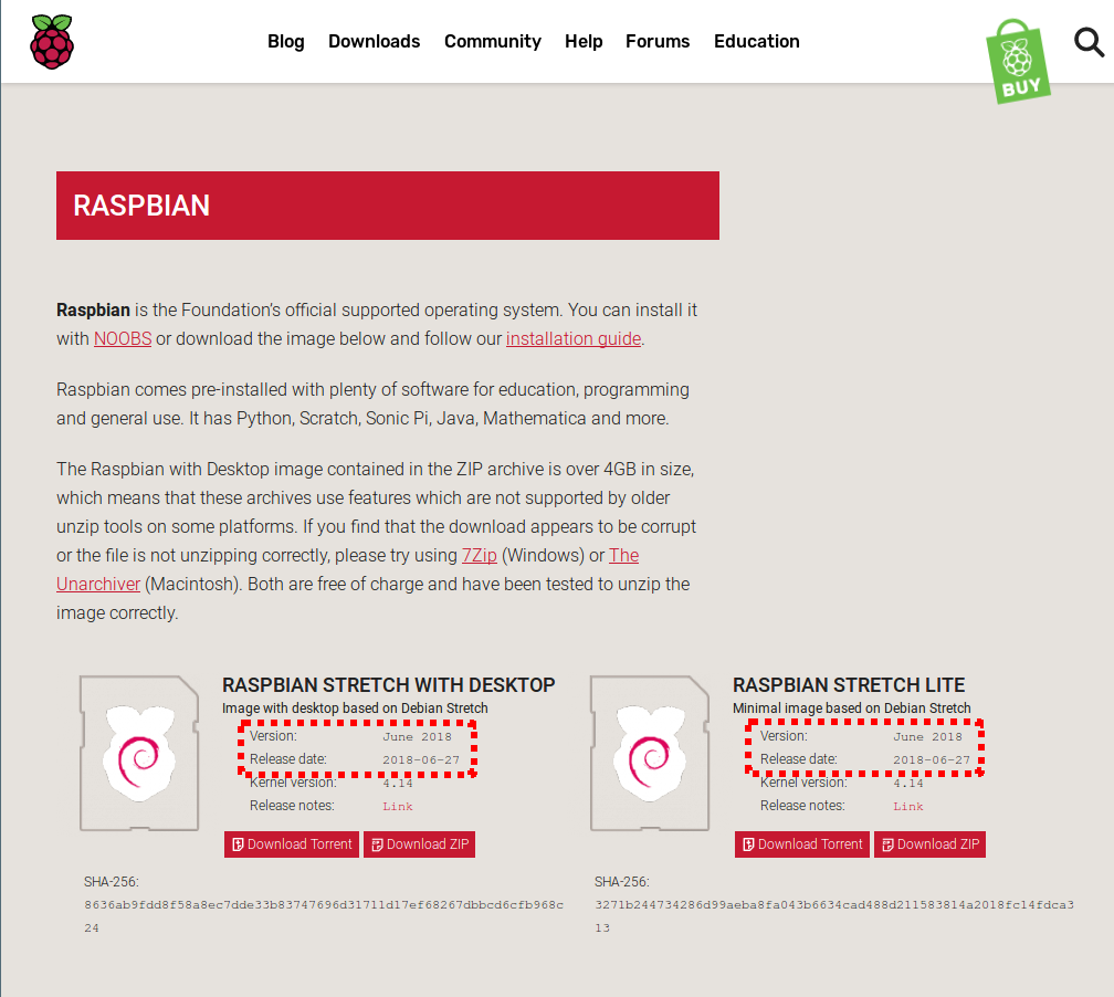 Actualización 2018 Raspbian