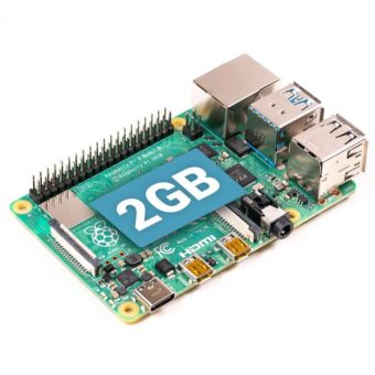 imagen de una Raspberry Pi 4 modelo con 2GB de RAM