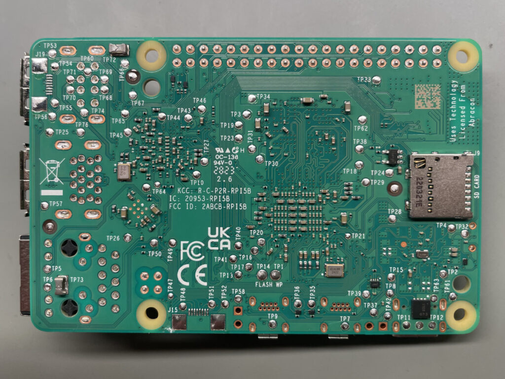 Raspberry Pi 5 rear