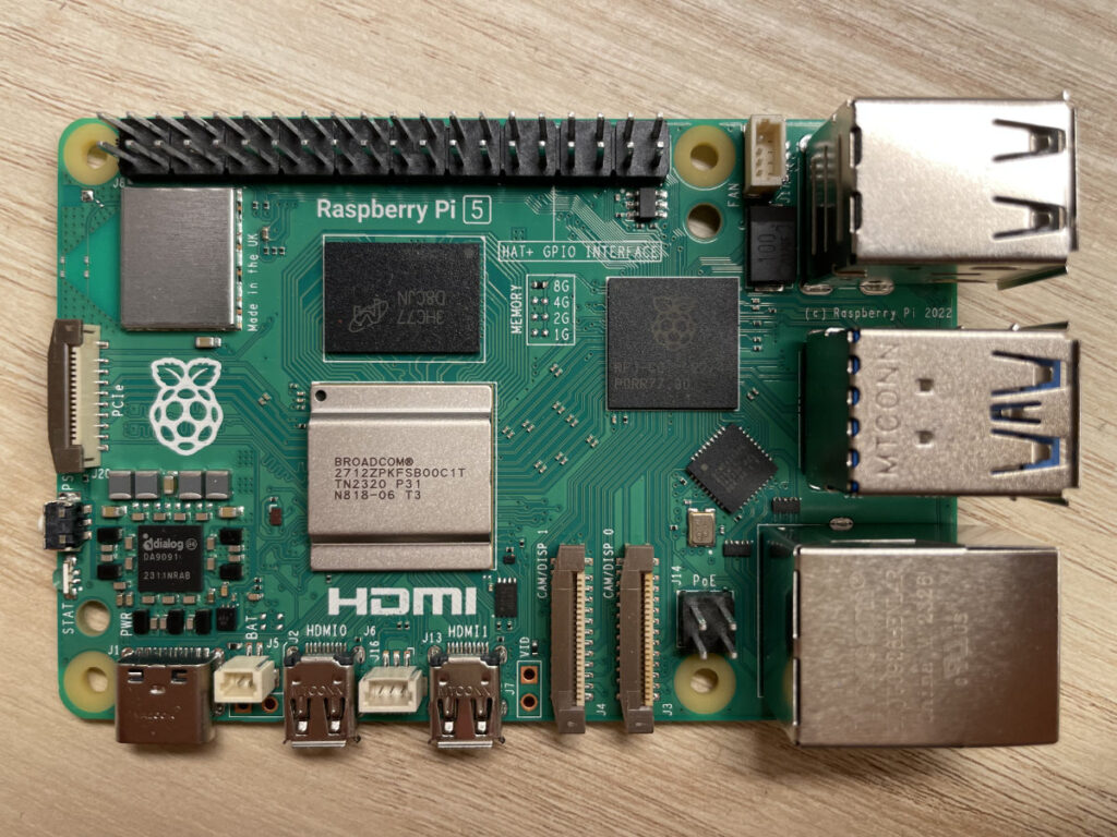 Raspberry Pi 5 top