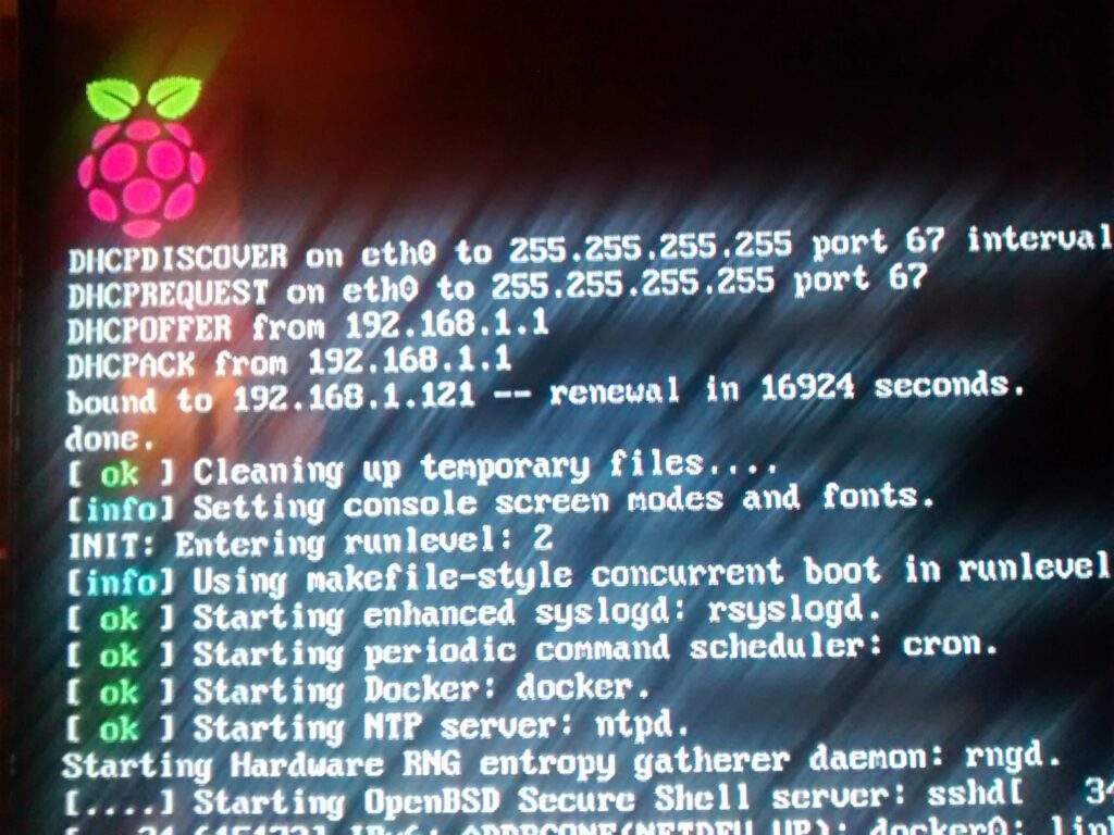 historia de raspbian booting