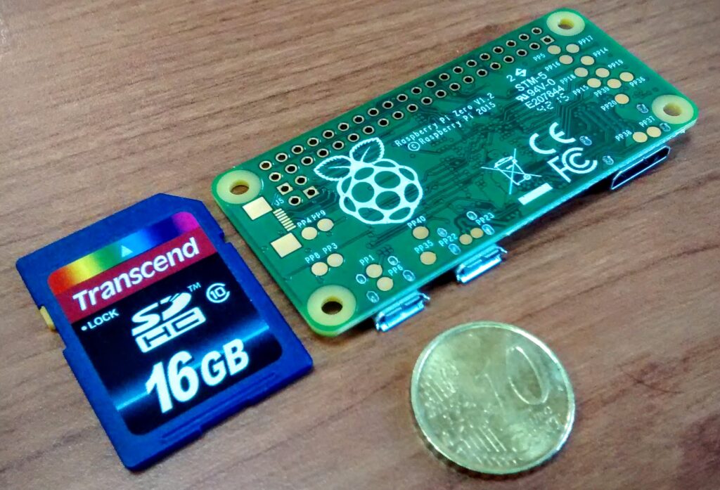 raspberry pi zero y tarjeta sd