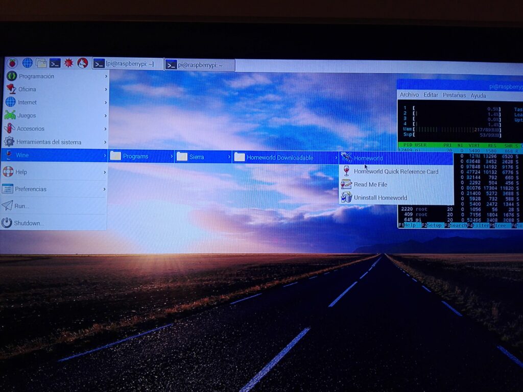 raspberry pi os escritorio