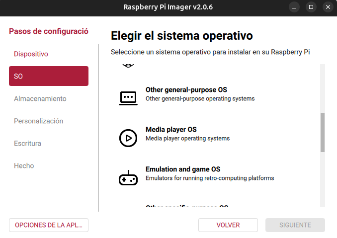 RASPBERRY PI IMAGER otros 