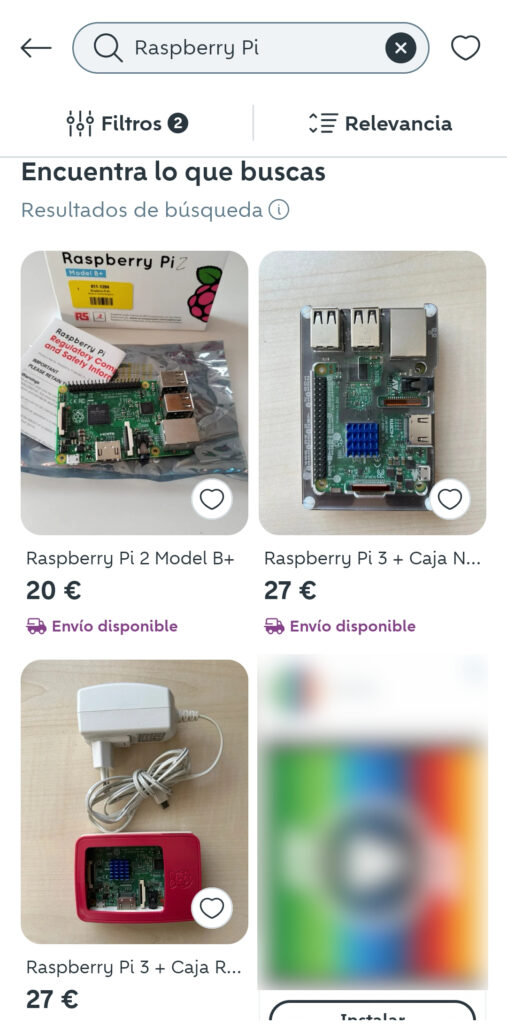 Raspberry Pi segunda mano - wallapop