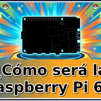Concepto de la futura Raspberry Pi 6 con procesador Broadcom