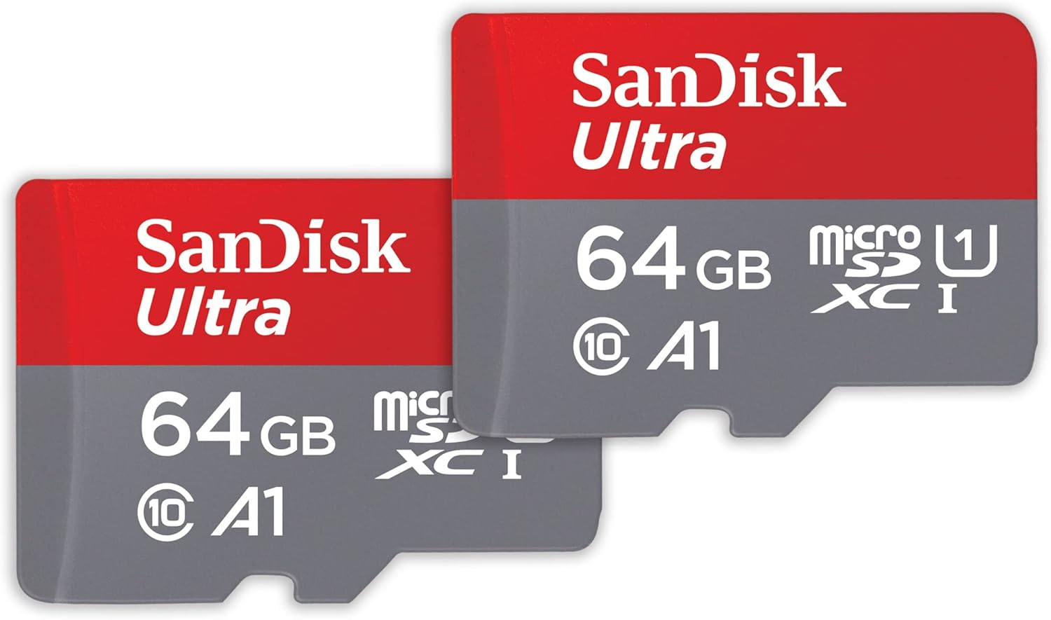 Pack de 2x SanDisk Ultra 64 GB microSDXC